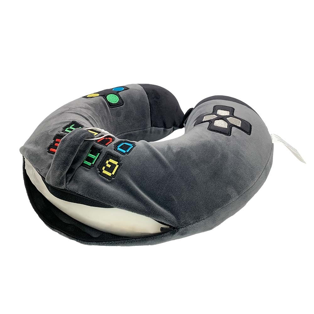 Memory Foam Neck Pillow - Game Over Joystick
