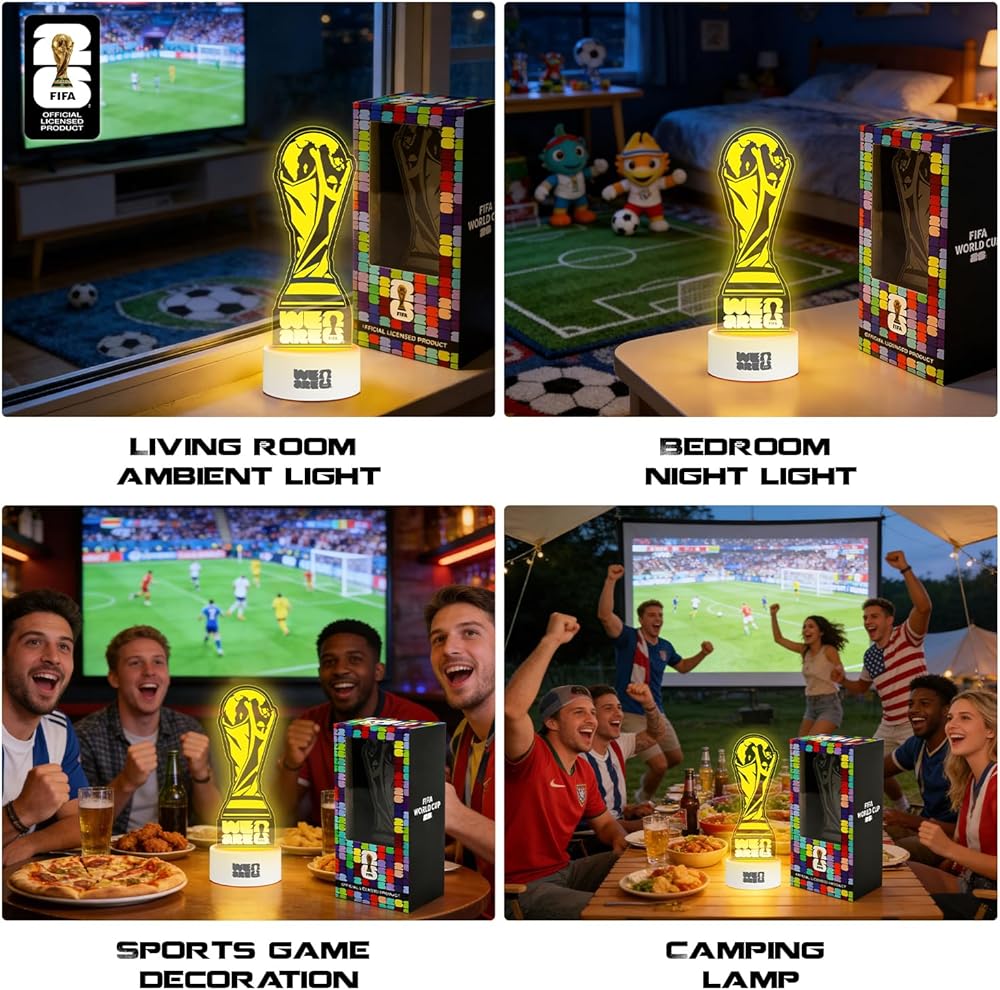 FIFA World Cup 2026 Acrylic Lamp with Changing Light (Officially Licensed)