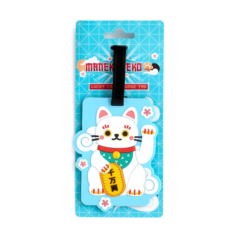 Maneki Neko Lucky Cat Luggage Tag (Officially Licensed)