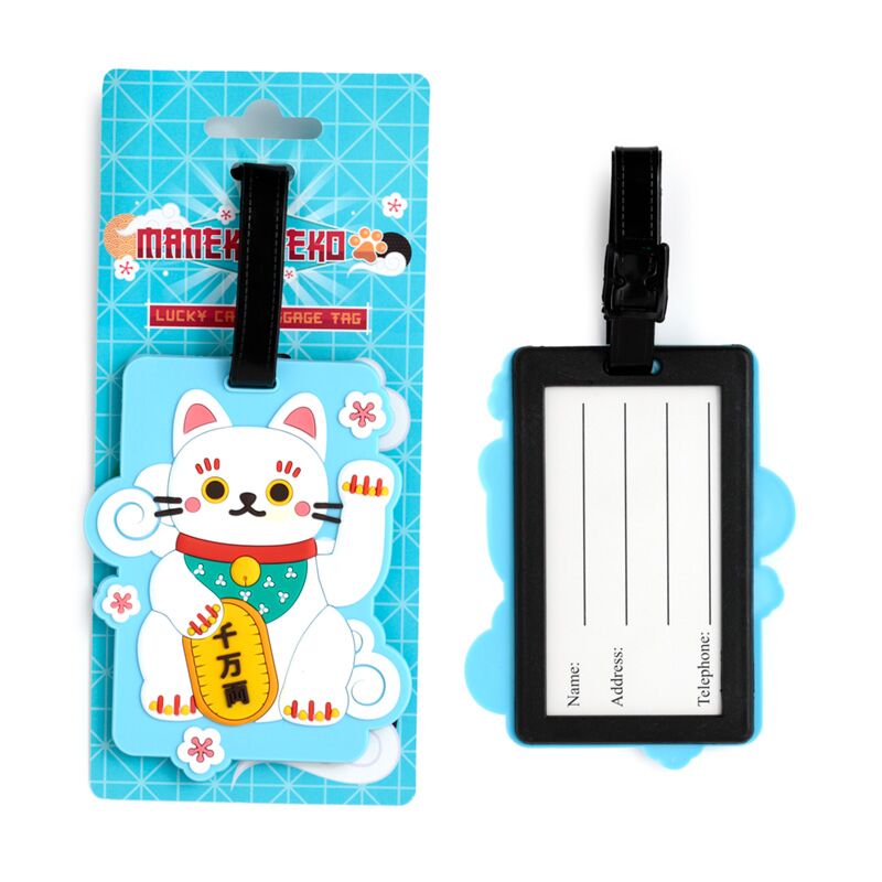 Maneki Neko Lucky Cat Luggage Tag (Officially Licensed)