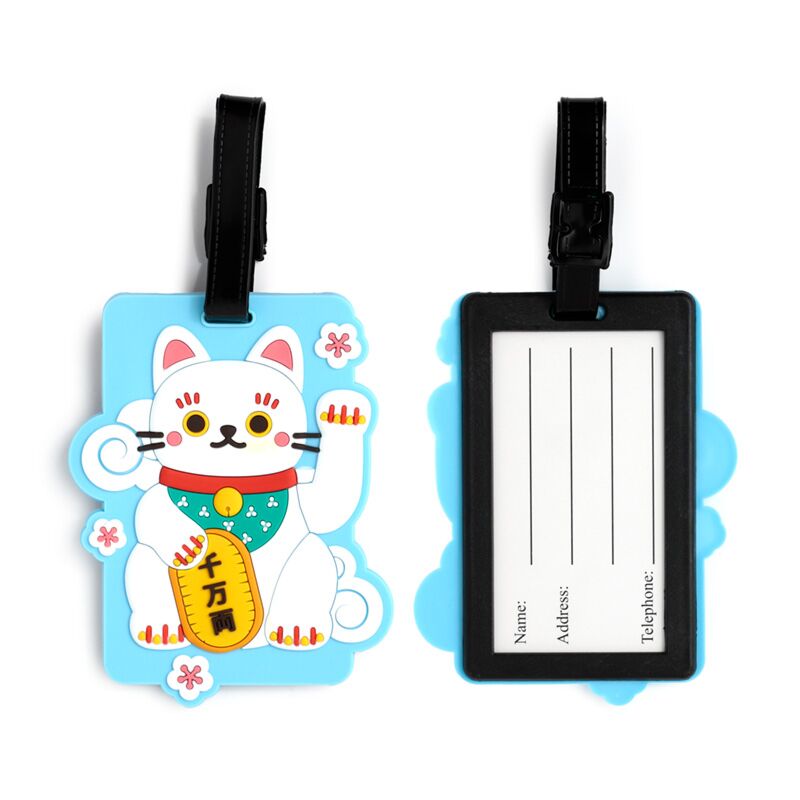 Maneki Neko Lucky Cat Luggage Tag (Officially Licensed)