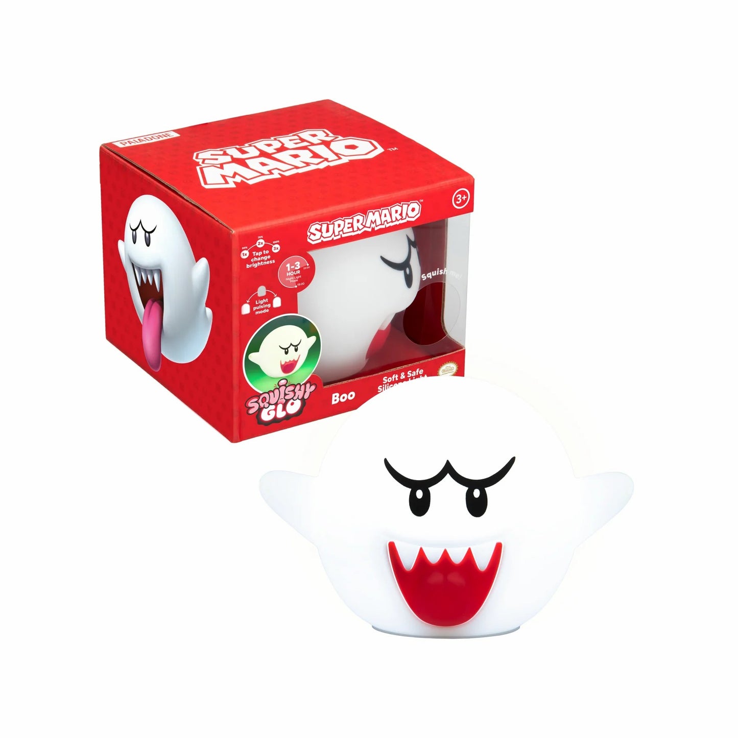 Super Mario Boo SquishyGlo Silicone Light Rechargeable