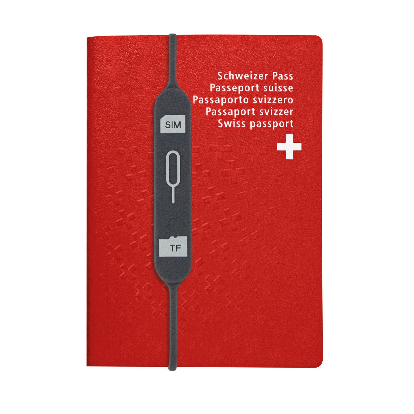 Multi-Tool Silicone Sim Card Storage Strap with Sim Eject Pin