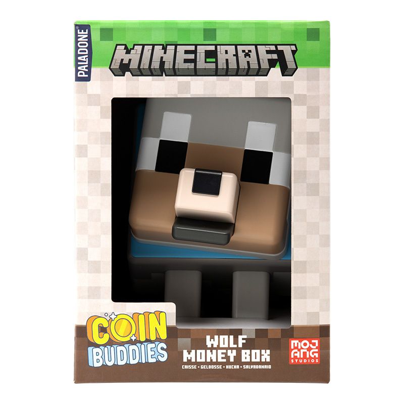 Minecraft Wolf Shaped Money Box