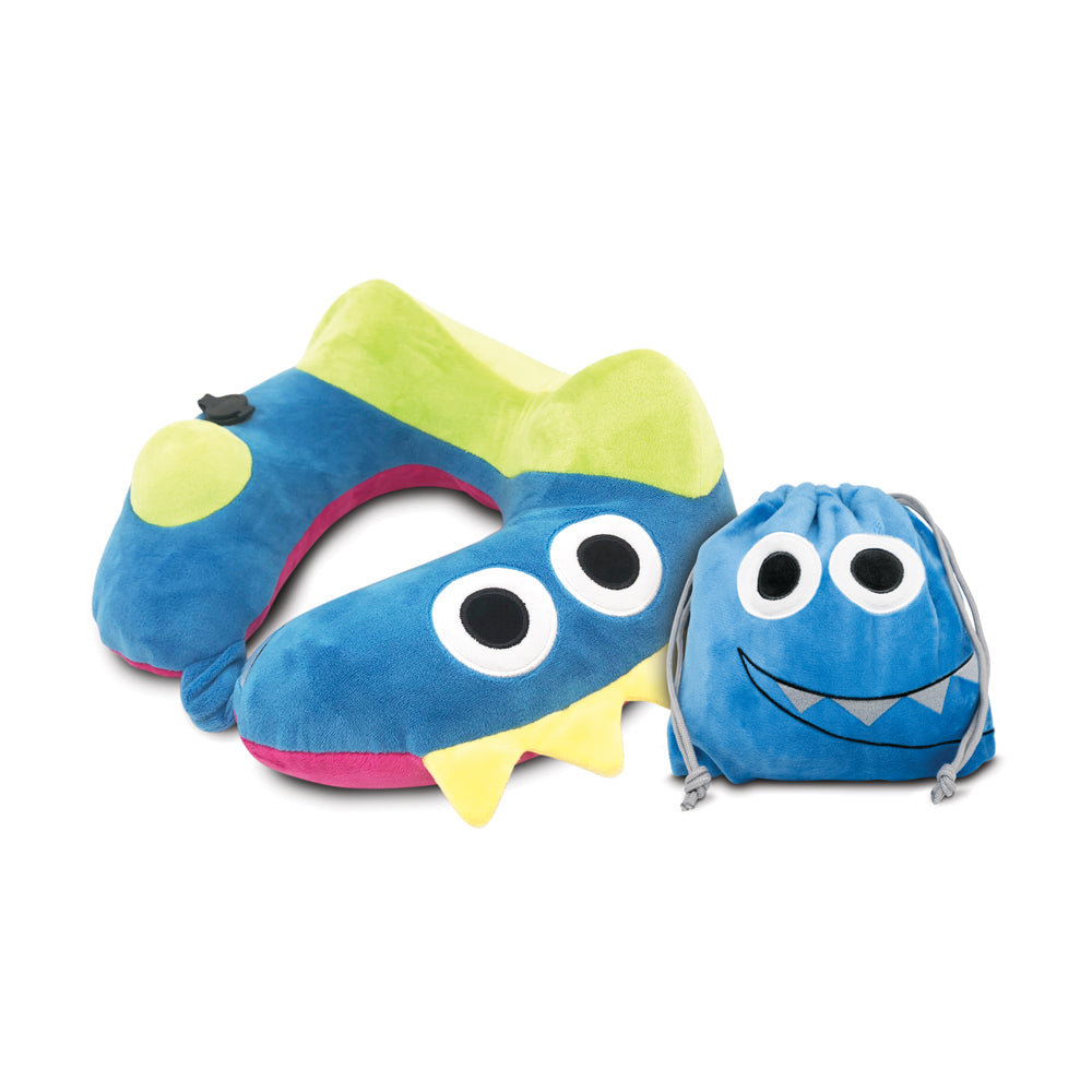 3D Inflatable Neck Pillow with Patented Pump - Dinosaur