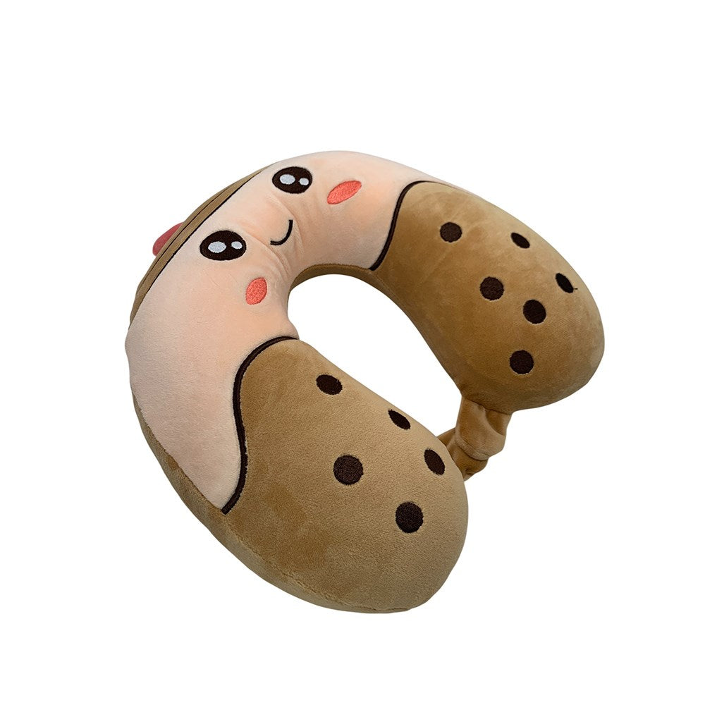 Memory Foam Neck Pillow - Bubble Tea