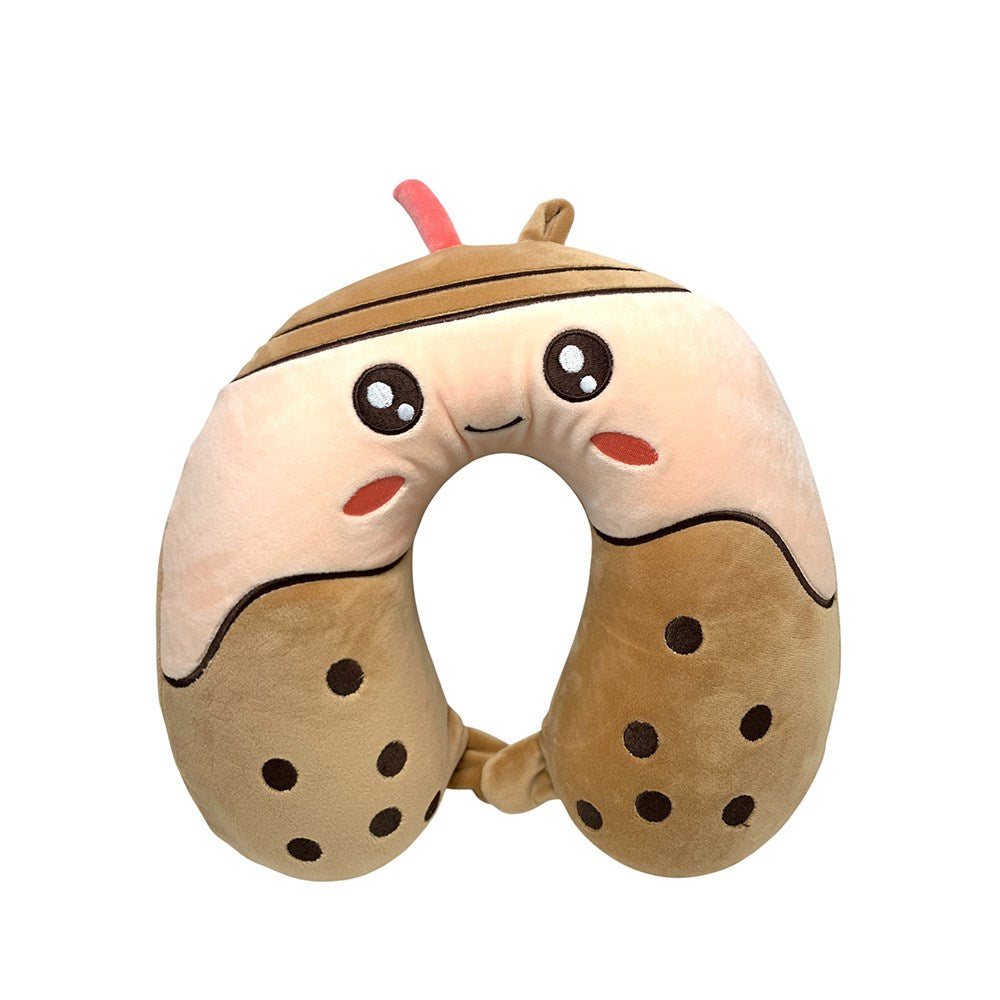 Memory Foam Neck Pillow - Bubble Tea