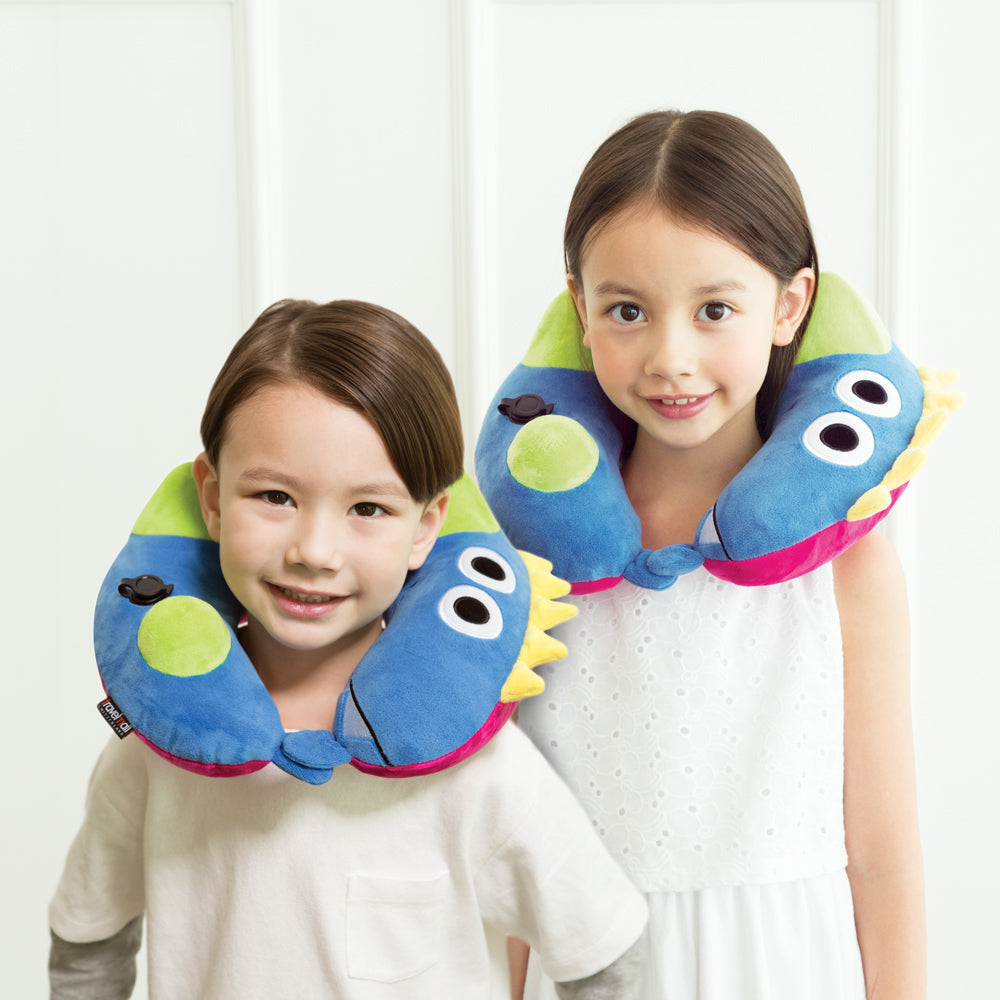 3D Inflatable Neck Pillow with Patented Pump - Dinosaur
