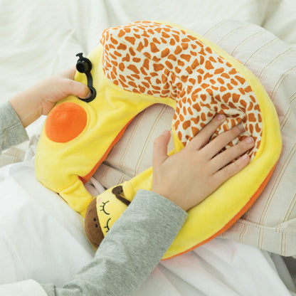 3D Inflatable Neck Pillow with Patented Pump - Giraffe