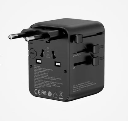 GaN 45W PD High Performance 5 USB World Travel Adaptor