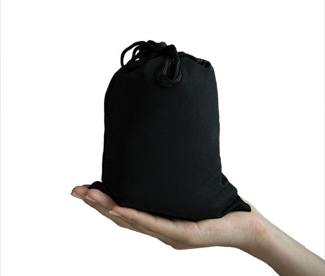 3D Inflatable Neck Pillow with Patented Pump and Hood - Black