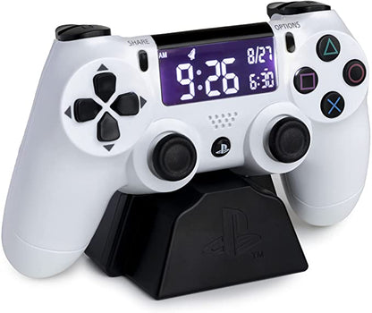 Playstation Controller Alarm Clock - White