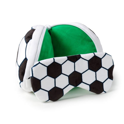 3D Football Plush Travel Pillow & Eye Mask Set (Officially Licensed)