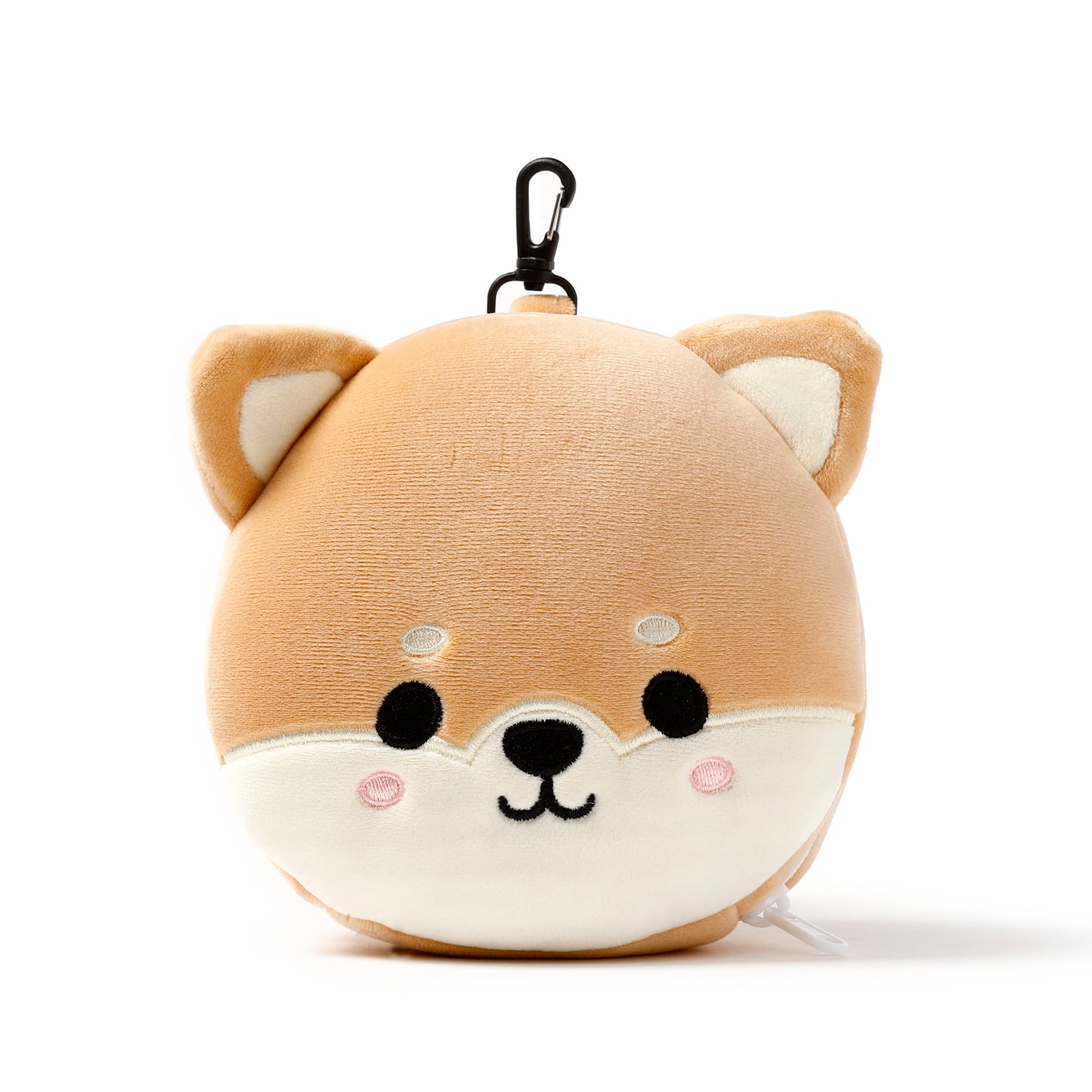 3D Shiba Inu Plush Travel Pillow & Eye Mask Set