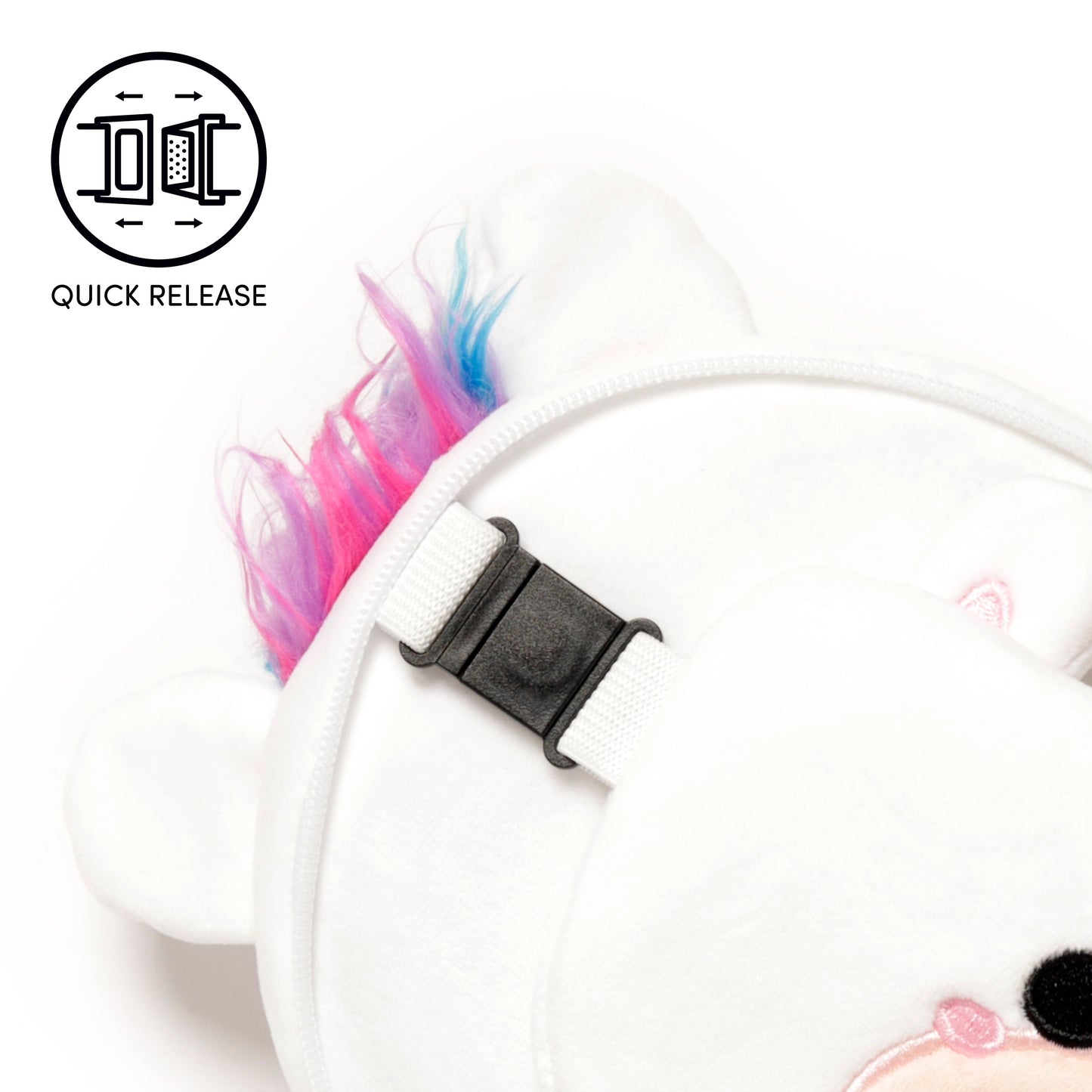 3D Unicorn Plush Travel Pillow & Eye Mask Set