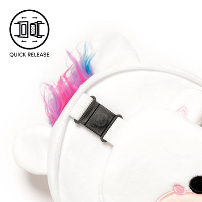 3D Unicorn Plush Travel Pillow & Eye Mask Set