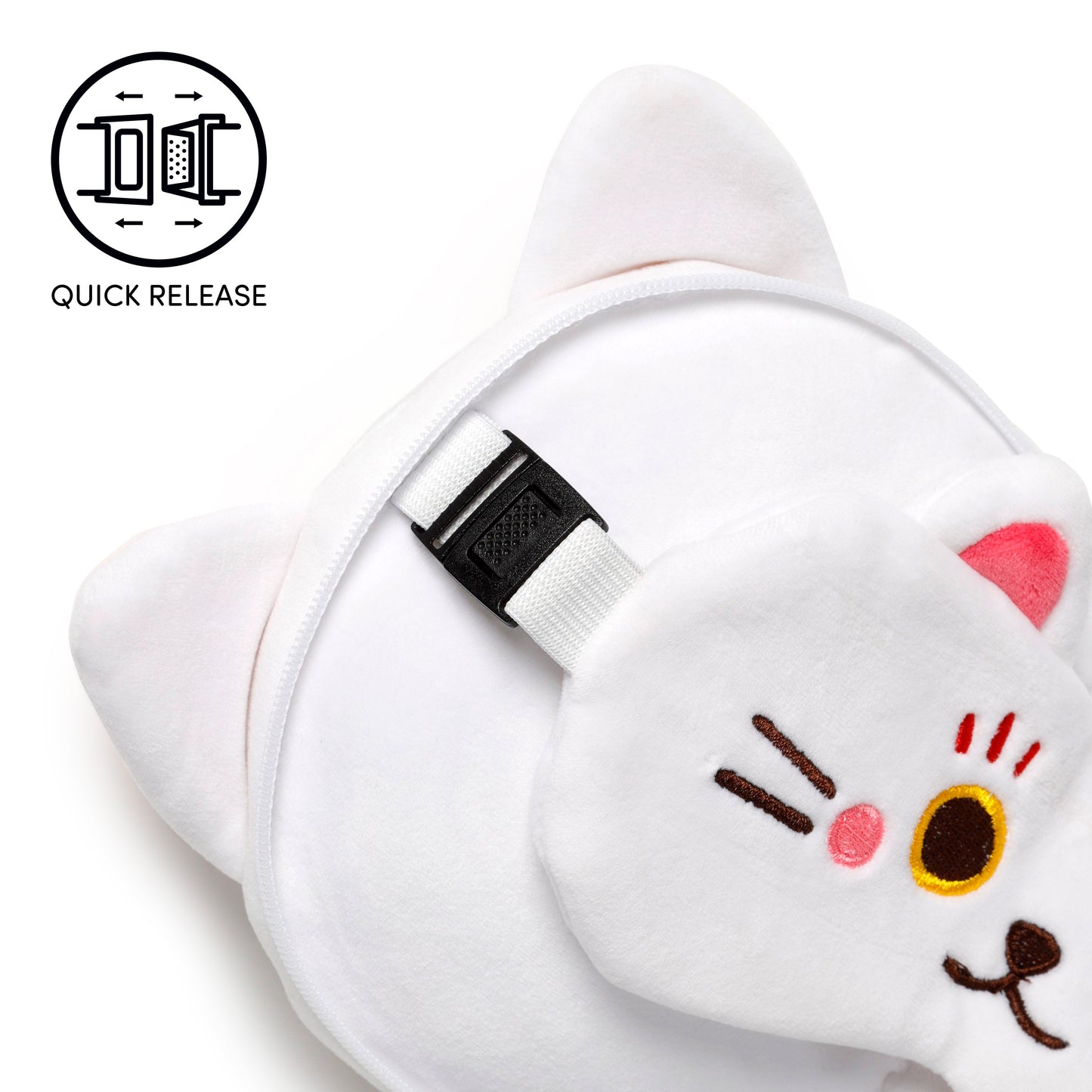 3D Maneki Neko Plush Travel Pillow & Eye Mask Set (Officially Licensed)