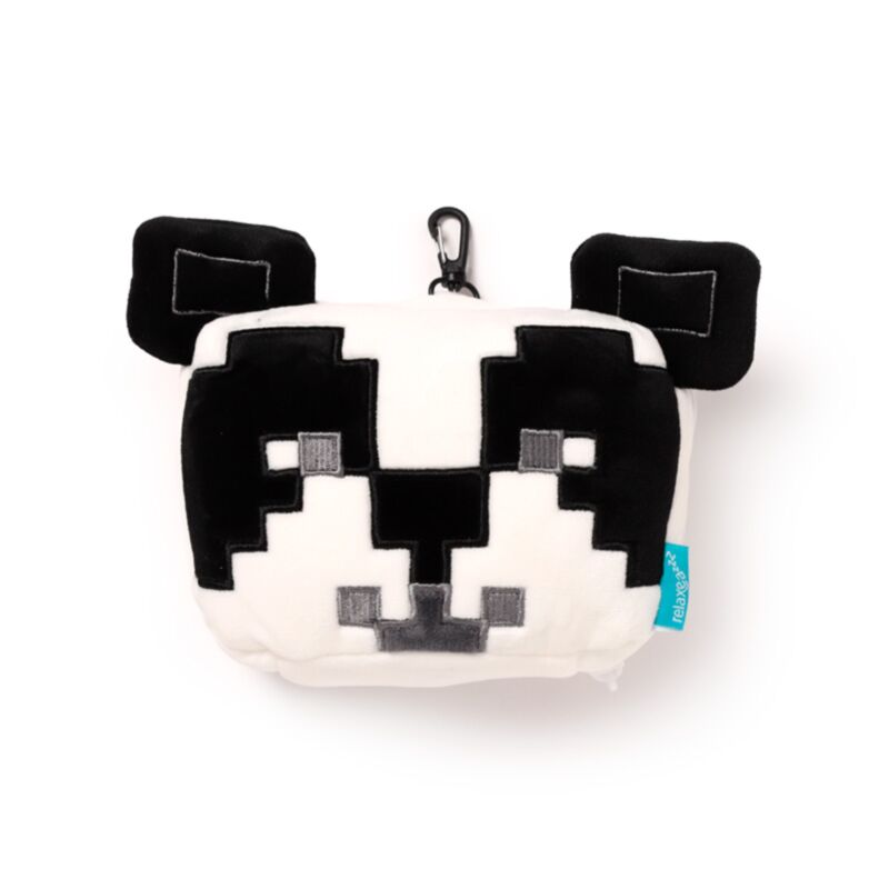 3D Minecraft Panda Plush Travel Pillow & Eye Mask Set (Officially Licensed)