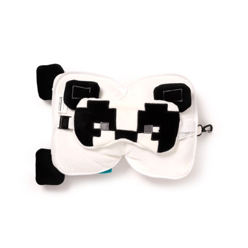3D Minecraft Panda Plush Travel Pillow & Eye Mask Set (Officially Licensed)