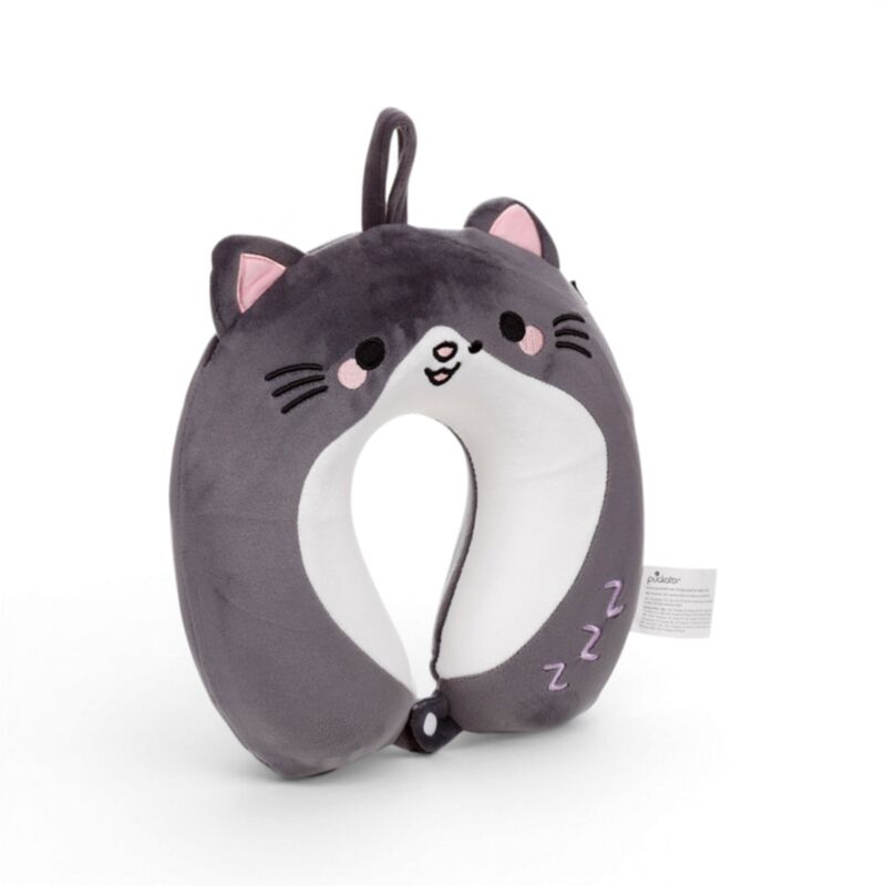 Memory Foam Small Neck Pillow - Smudge the Cat