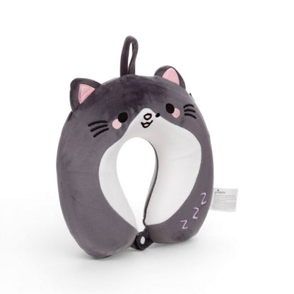 Memory Foam Small Neck Pillow - Smudge the Cat