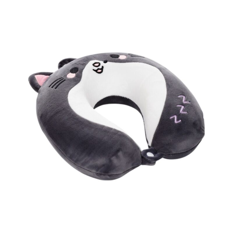 Memory Foam Small Neck Pillow - Smudge the Cat