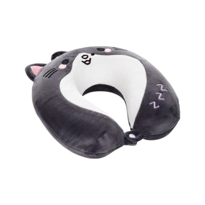 Memory Foam Small Neck Pillow - Smudge the Cat