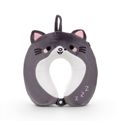 Memory Foam Small Neck Pillow - Smudge the Cat