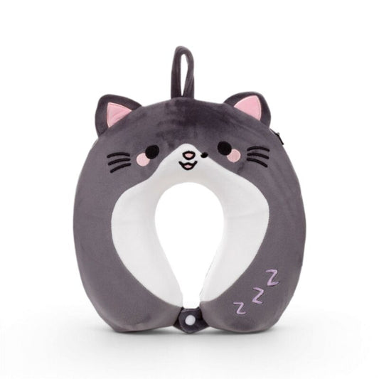 Memory Foam Small Neck Pillow - Smudge the Cat