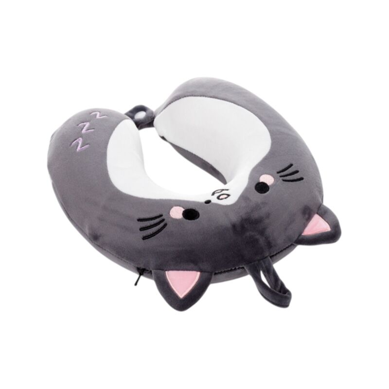 Memory Foam Small Neck Pillow - Smudge the Cat