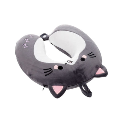 Memory Foam Small Neck Pillow - Smudge the Cat