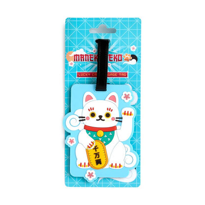 Maneki Neko Lucky Cat Luggage Tag (Officially Licensed)