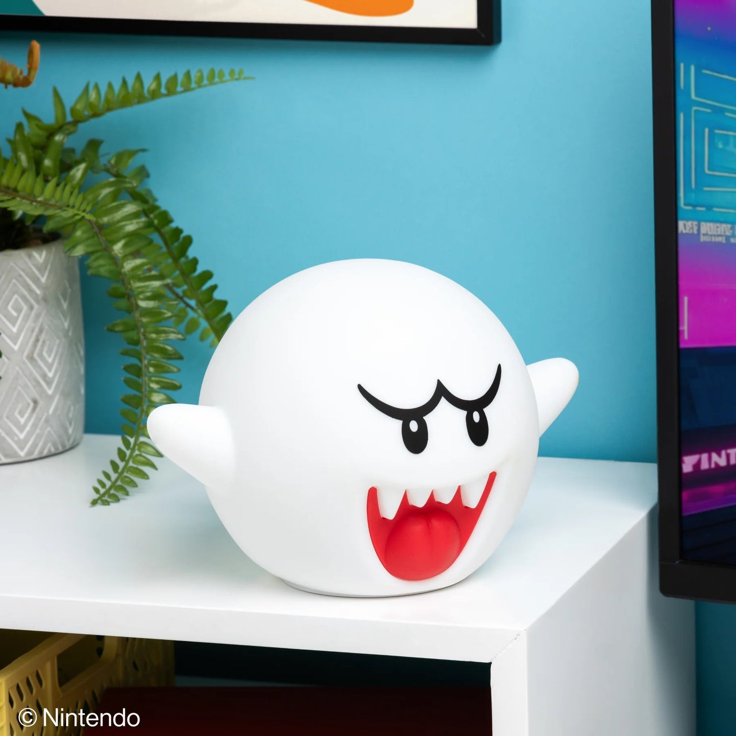 Super Mario Boo SquishyGlo Silicone Light Rechargeable