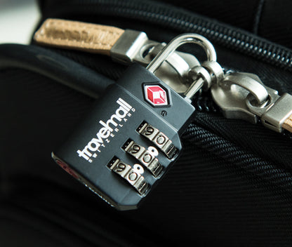TSA 3-Dial Combination Lock - Black