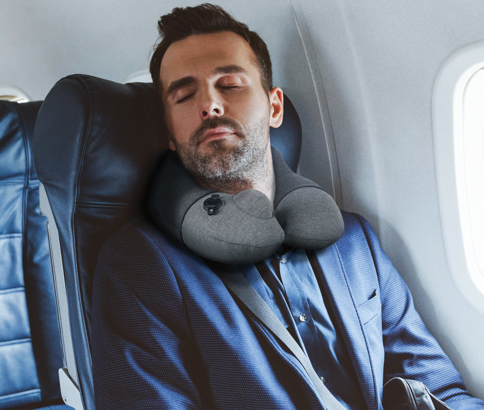 3D Inflatable Neck Pillow - Black