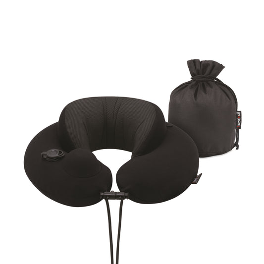 2-in-1 Premium Memory Foam Neck Pillow with 3D Pump