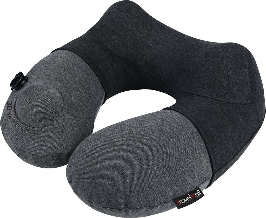 3D Inflatable Neck Pillow - Black