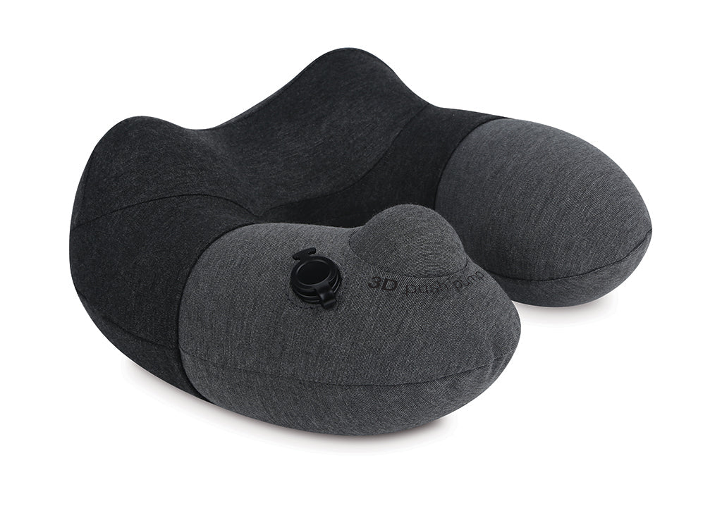 3D Inflatable Neck Pillow - Black