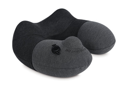 3D Inflatable Neck Pillow - Black
