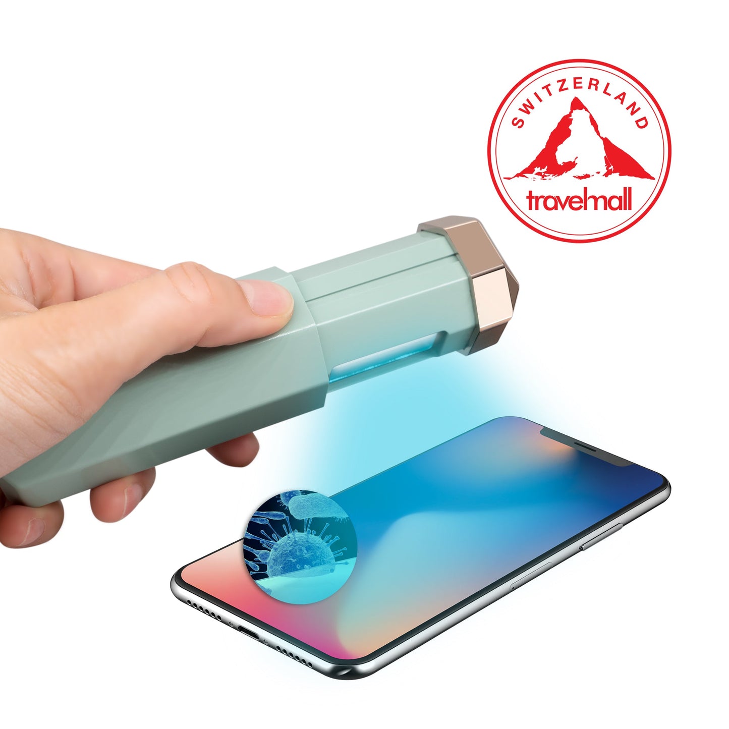 Portable UVC Steriliser, Green/Gold edition