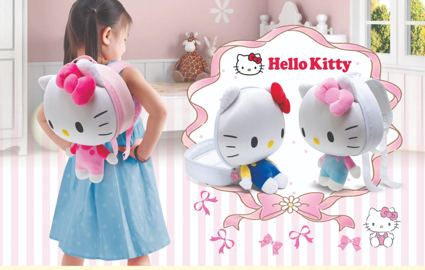 Kid's Backpack - Hello Kitty (Pink)