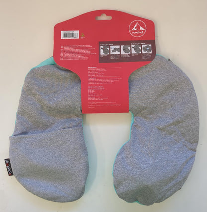 Pocket-Sized 3D Inflatable Neck Pillow - Grey