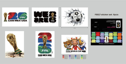 FIFA World Cup 2026 Stickers (6 Pcs) (Officially Licensed)