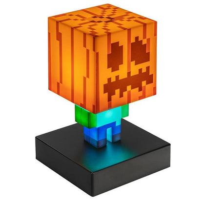 Minecraft Halloween Carved Pumpkin Zombie Icon Light