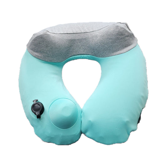 Pocket-Sized 3D Inflatable Neck Pillow - Grey