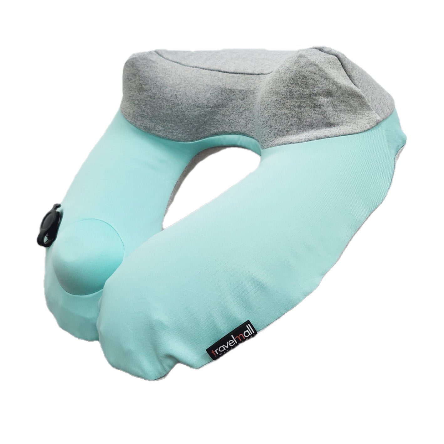 Pocket-Sized 3D Inflatable Neck Pillow - Grey