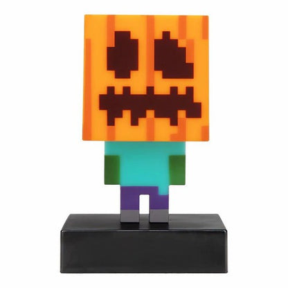 Minecraft Halloween Carved Pumpkin Zombie Icon Light