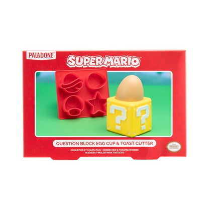 Super Mario Question Block Egg Cup & Toast Cutter Set
