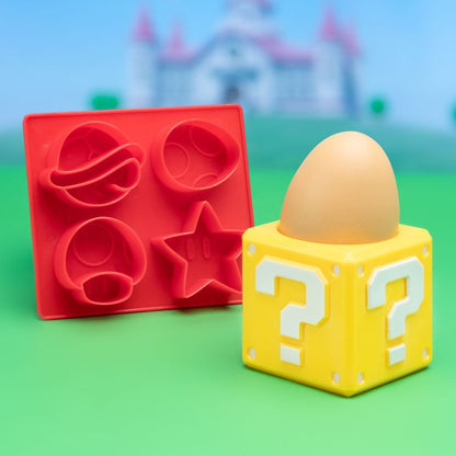 Super Mario Question Block Egg Cup & Toast Cutter Set